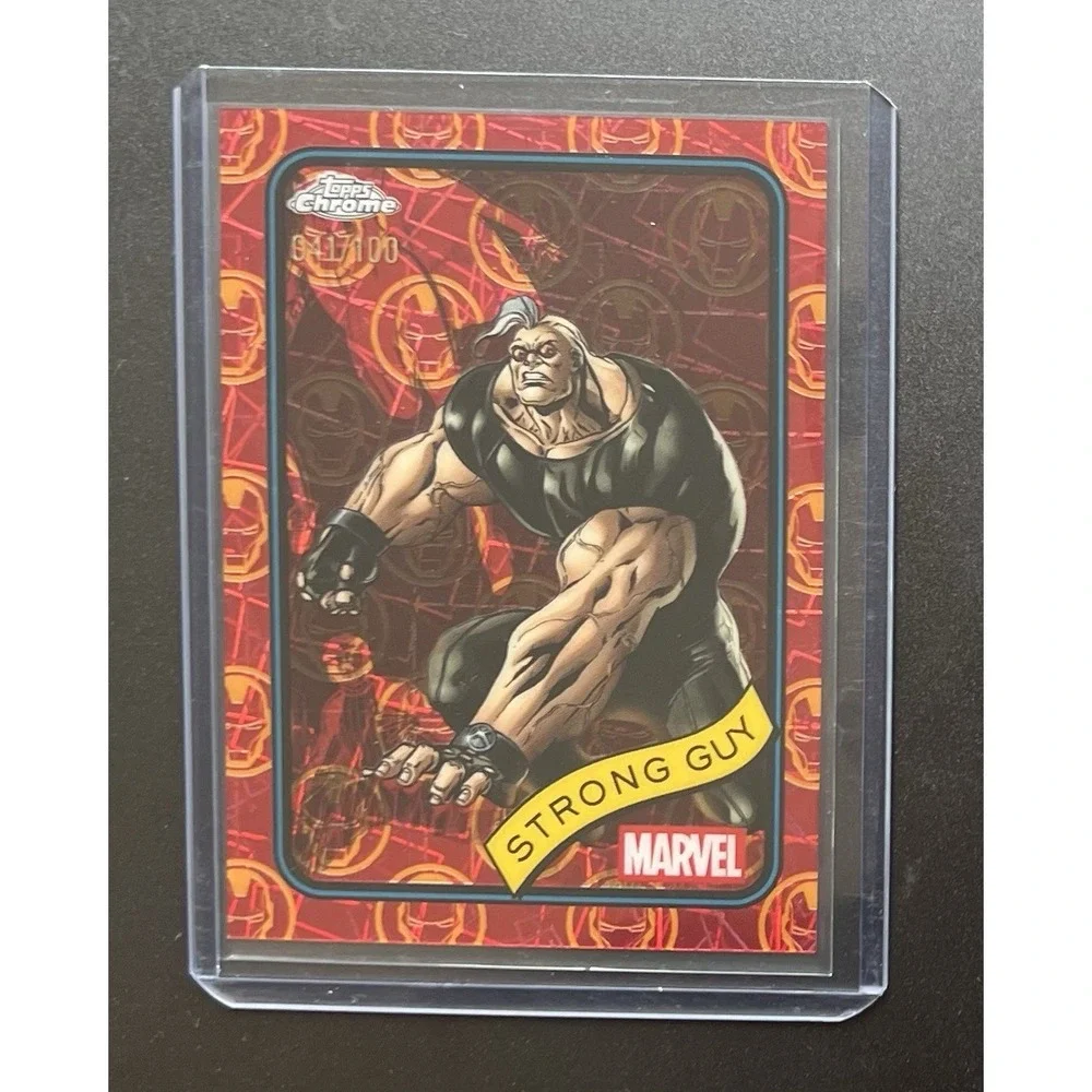 2025 Topps Chrome Marvel Strong Guy Red‎ Refractor #182 /100